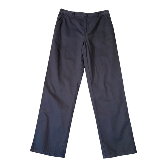 BP Wide Leg Pants High Waisted‎ Casual Trousers Dark Gray Size 10 - Picture 1 of 6